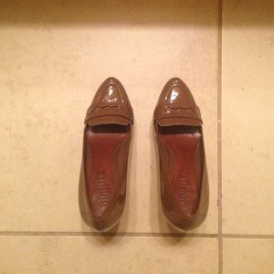 Like new all leather Schutz platform shoes