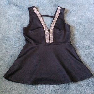 Night out silky embellished tank