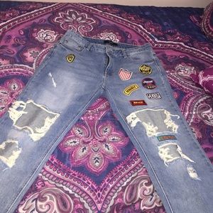 Patch work jeans