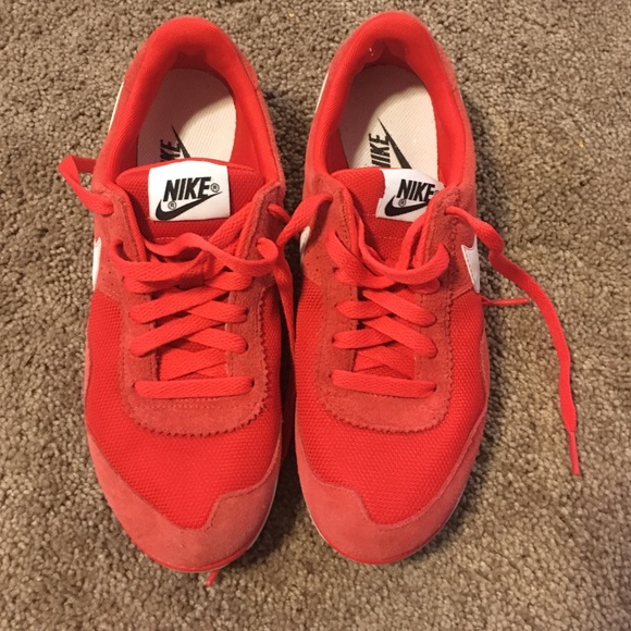 Red Nike sneakers