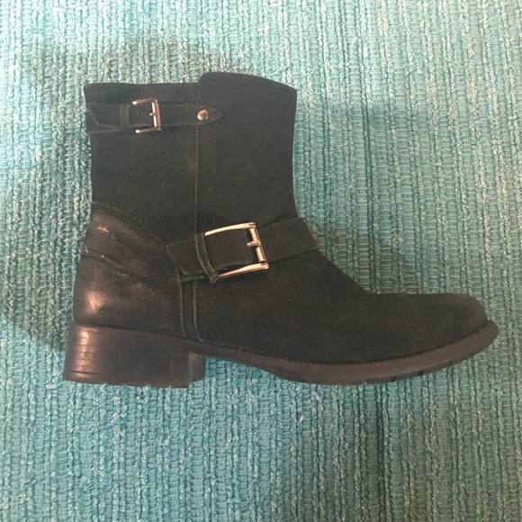 Black booties with buckle CLARKS