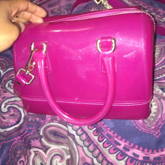 Hot pink FURLA candy bag mini