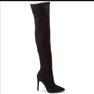Aldo Black Thigh High Boots