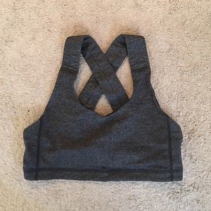 Lululemon gray sports bra lightly worn!