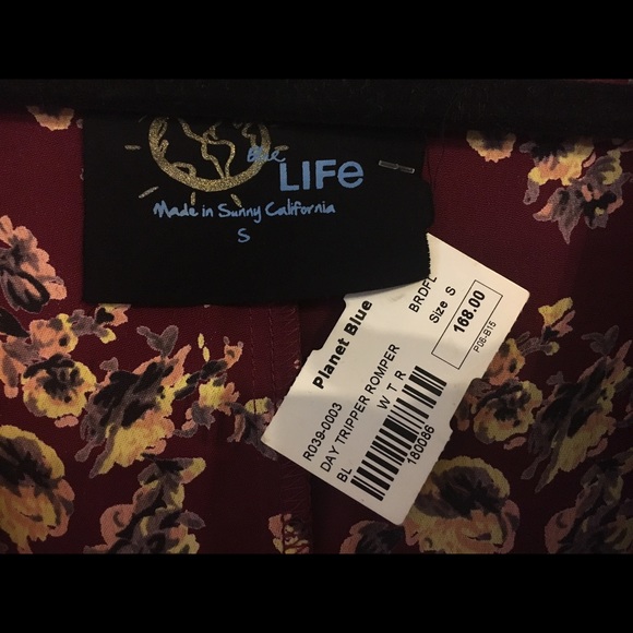 Blue Life Day Tripper Romper NWT - Picture 4 of 4