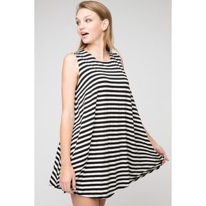 Brandy Melville striped A-line Alena dress, o/s