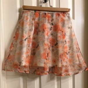 Floral mini skirt