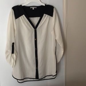 Black and White Nordstrom Blouse