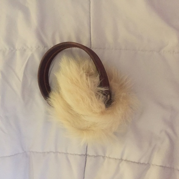 Cole Haan ear muffs with leather band