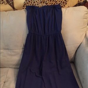 Blue maxi jumpsuit