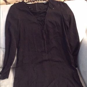 Criss cross shift dress