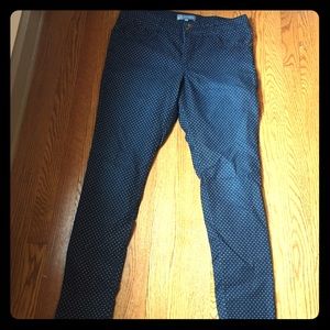 Wit and wisdom polka dot denim skinny jeans