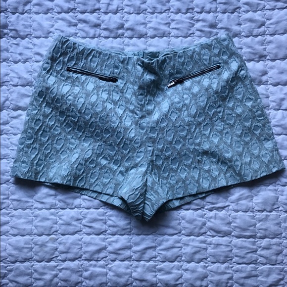 Mint green shorts
