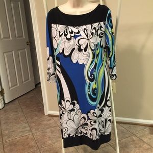Ladies Color Block Dress with Design by Tiana B.