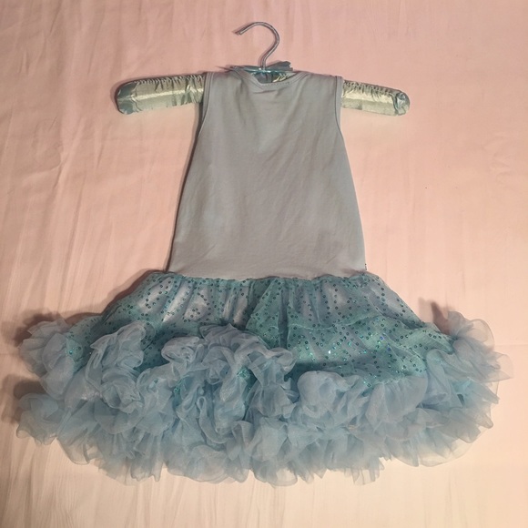 🎀POCHEW Girl Sequin Semi Pettidress Blue Sz (S)🎀 - Picture 3 of 4