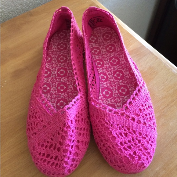 Shoes - Pink Doily Flats. Never worn.