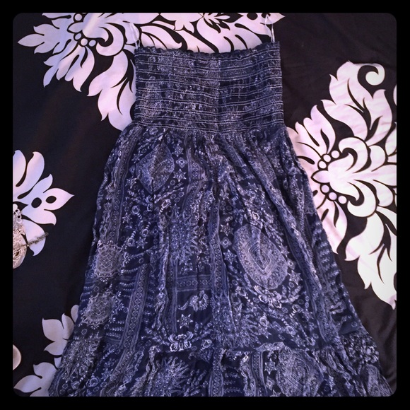 Stretchy tube top dress