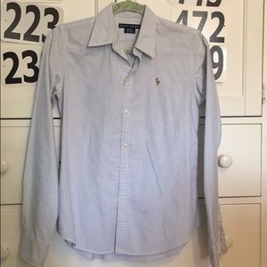 Ralph Lauren Button Down Slim Fit Oxford Shirt