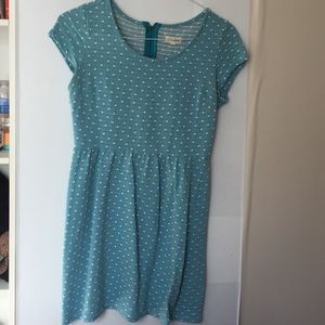 Light blue polka dot dress
