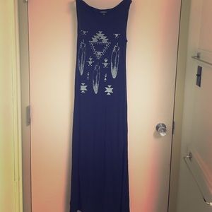 XS black sleeveless Maxi Dress by Express.