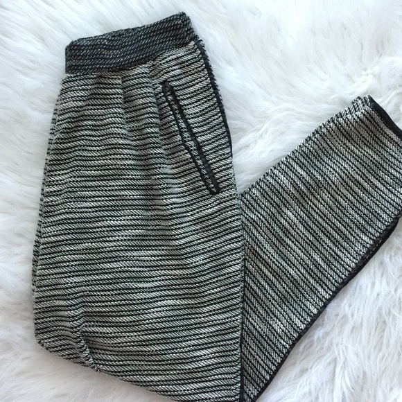 H&M Pants - Black & White Elastic Pants