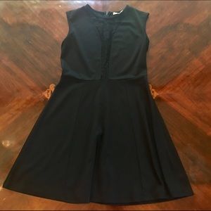 FINAL CLEARANCE Elegant black dress lace insert