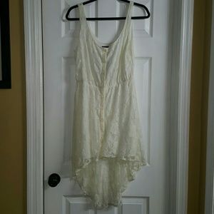 Beautiful cream colored lace dress.