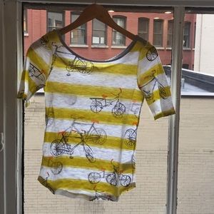 Adorable Anthropologie Bicycle Top