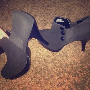 Unlisted black heels