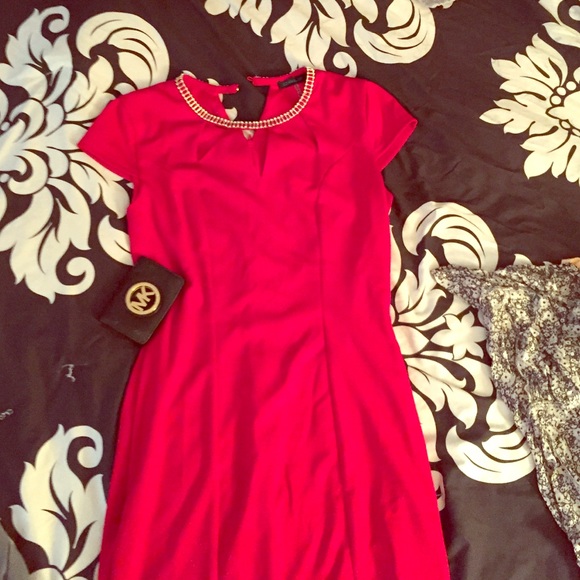 Never been worn. Red holiday Art Deco party dress