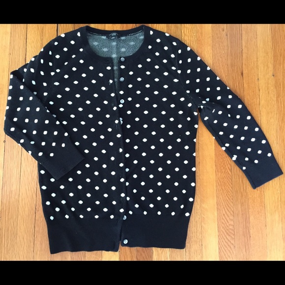 Ann Taylor polka dot cardigan