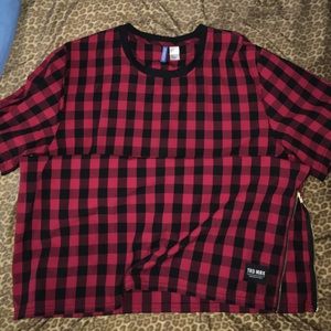 H&M Checkered Zipper Shirt