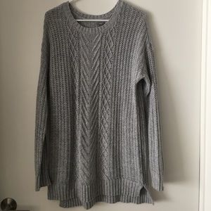 Grey longline sweater