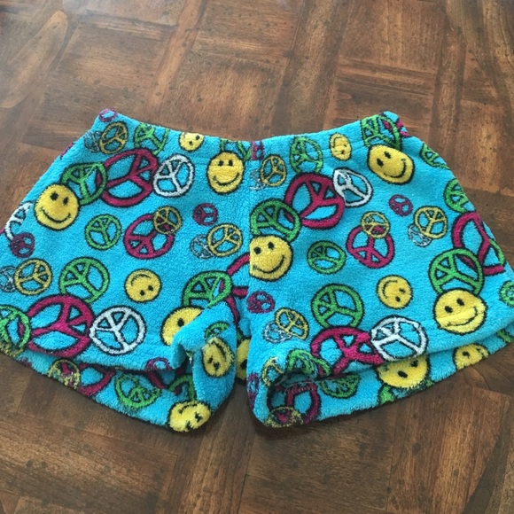 fuzzy pajama shorts