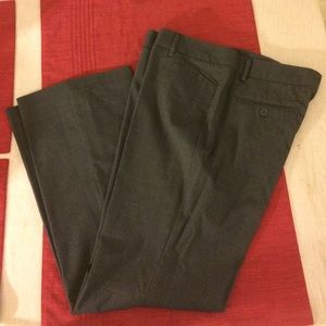 French Cuff Gray Dress Pants