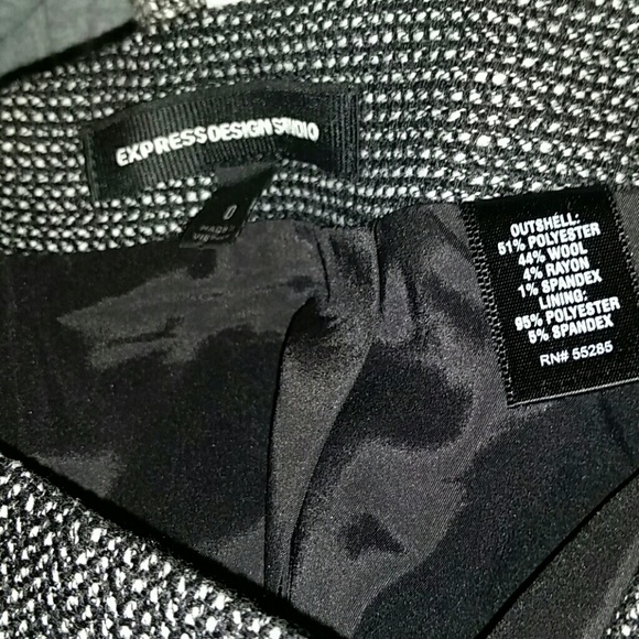 Express Design Studio wool spandex blend - Picture 3 of 4