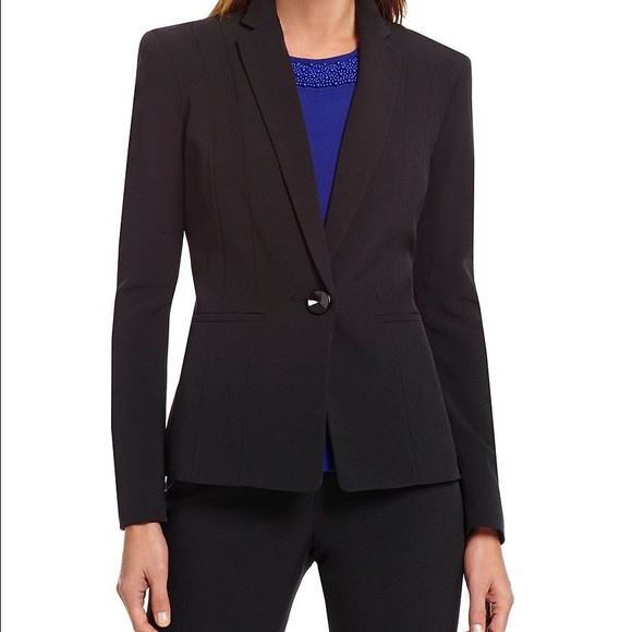 Kasper Slim Black Tailored Blazer 0/XS