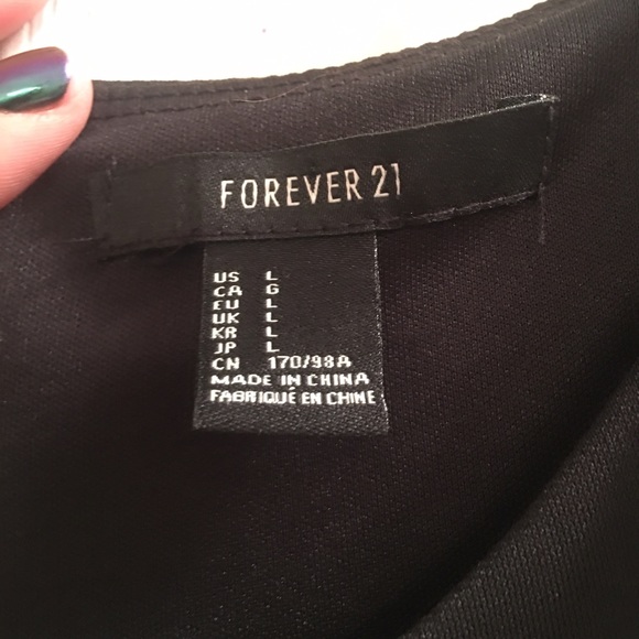 Forever 21 Black High-Low Dress Size L - Picture 4 of 4