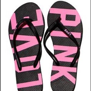 Victoria's Secret PINK! Sandals in Zipper Pouch