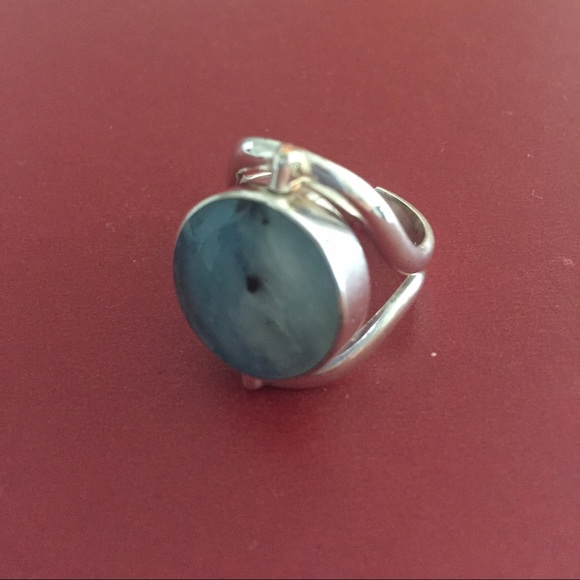 2 Rings in 1 😱.. silver 950 and 2 color stones