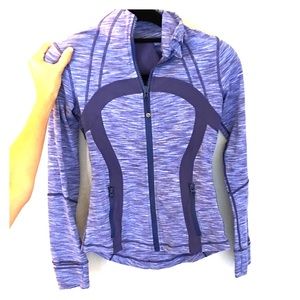 Lululemon striped jacket size 4 blue
