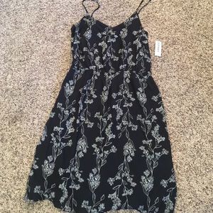 Black floral dress