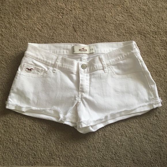 White Jean Hollister Shorts