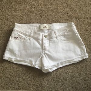 White Jean Hollister Shorts