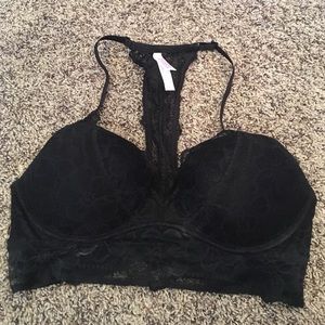 Black padded bralette