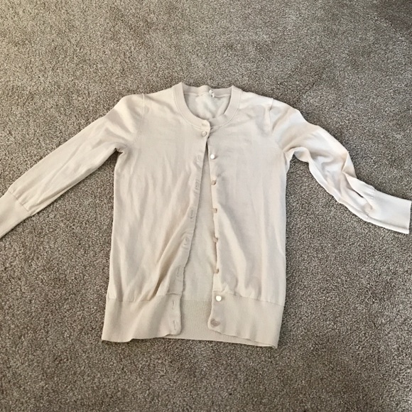 Beige  jcrew cardigan