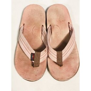Girls Leather Rainbow Sandals