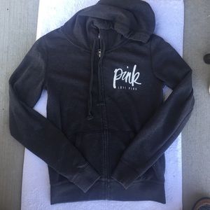 Dark Gray Victorias Secret PINK Zip-Up Jacket