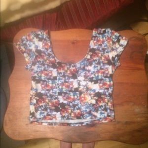 floral crop top