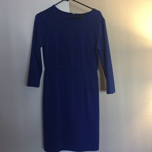 Blue fitted dress